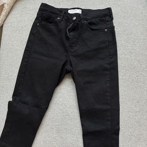 Topshop Jamie petite jeans in black ;